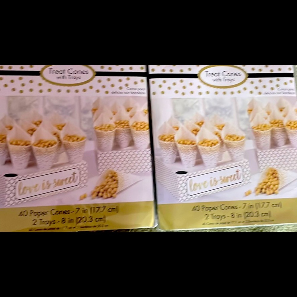 Wedding treat cones